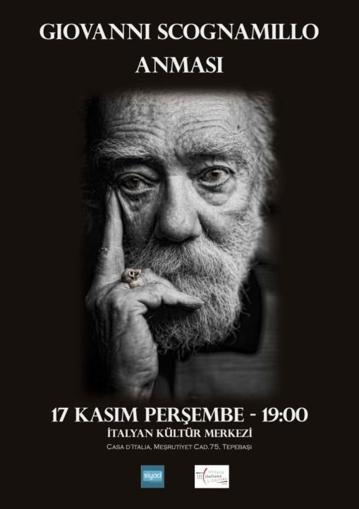 SİYAD – 17 Kasım Perşembe akşamı Giovanni Scognamillo Anması